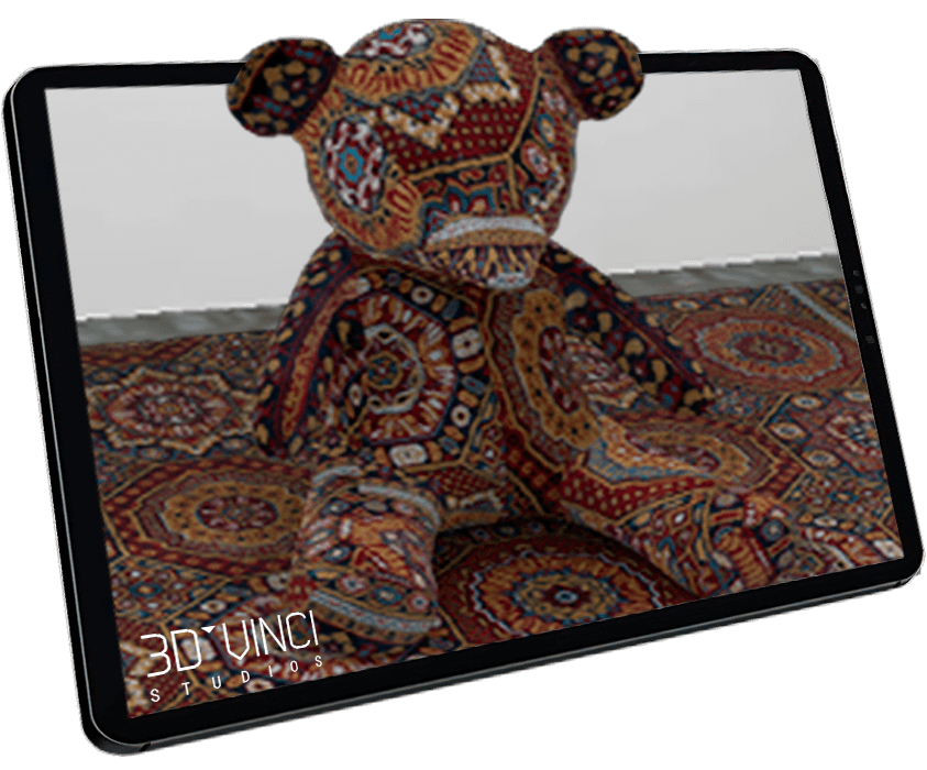 Obra oso 3D en realidad aumentada
